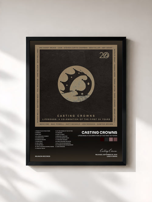 Casting Crowns · Lifesongs: A Celebration of the First 20 Years — Affiche encadrée