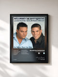 #noir Tableau de l'album Lo Mejor Para Los Dos de Silvestre Dangond, cadre noir, imprimé et encadré en France