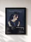#noir Tableau de l'album Blau Im Blau de Yvonne Catterfeld, cadre noir, imprimé et encadré en France