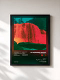 #noir Tableau de l'album The Waterfall II de My Morning Jacket, cadre noir, imprimé et encadré en France