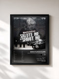 #noir Tableau de l'album Salute Me or Shoot Me: The Extended Clip de Waka Flocka Flame, cadre noir, imprimé et encadré en France