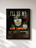 #noir Tableau de l'album Glen Campbell: I'll Be Me | Original Motion Picture Soundtrack de Glen Campbell, cadre noir, imprimé et encadré en France