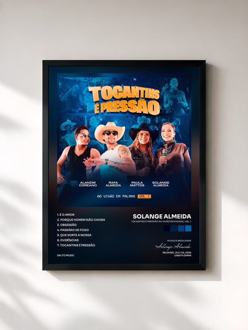 Solange Almeida · Tocantins é Pressão Ao Vivão em Palmas, Vol. 1 — Affiche encadrée