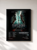 #noir Harry Potter and the Deathly Hallows, Pt. 2 (Original Motion Picture Soundtrack) von Alexandre Desplat als gerahmter Kunstdruck, schwarzer Rahmen, gedruckt und gerahmt in Frankreich