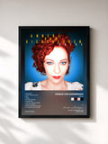 #noir Tableau de l'album Drive de Anneke van Giersbergen, cadre noir, imprimé et encadré en France