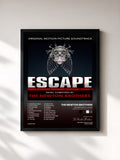 #noir Tableau de l'album Escape Plan 2: Hades (Original Motion Picture Soundtrack) de The Newton Brothers, cadre noir, imprimé et encadré en France