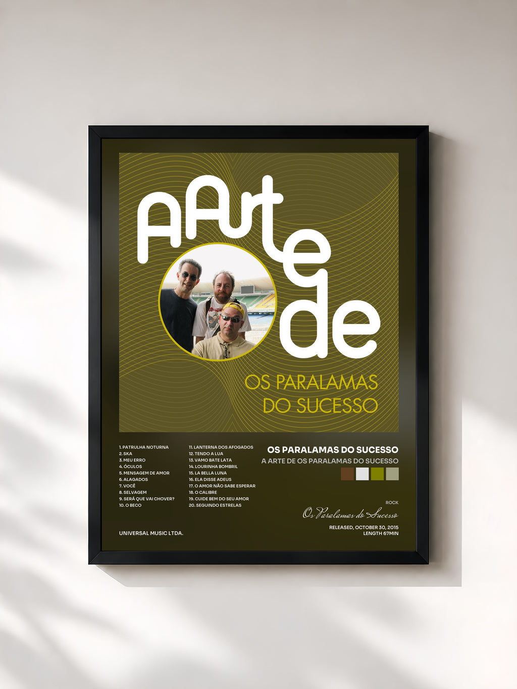 #noir A Arte De Os Paralamas Do Sucesso von Os Paralamas do Sucesso als gerahmter Kunstdruck, schwarzer Rahmen, gedruckt und gerahmt in Frankreich