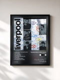 #noir Tableau de l'album Liverpool de Frankie Goes to Hollywood, cadre noir, imprimé et encadré en France