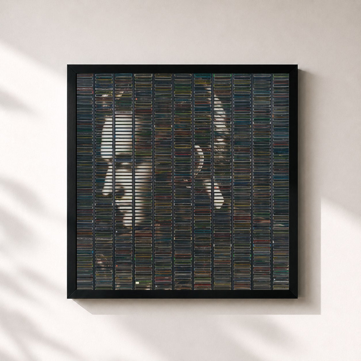 #noir Poussière D’Or de Stephan Eicher en lámina cuadrada enmarcada, marco negro de 32x32 cm