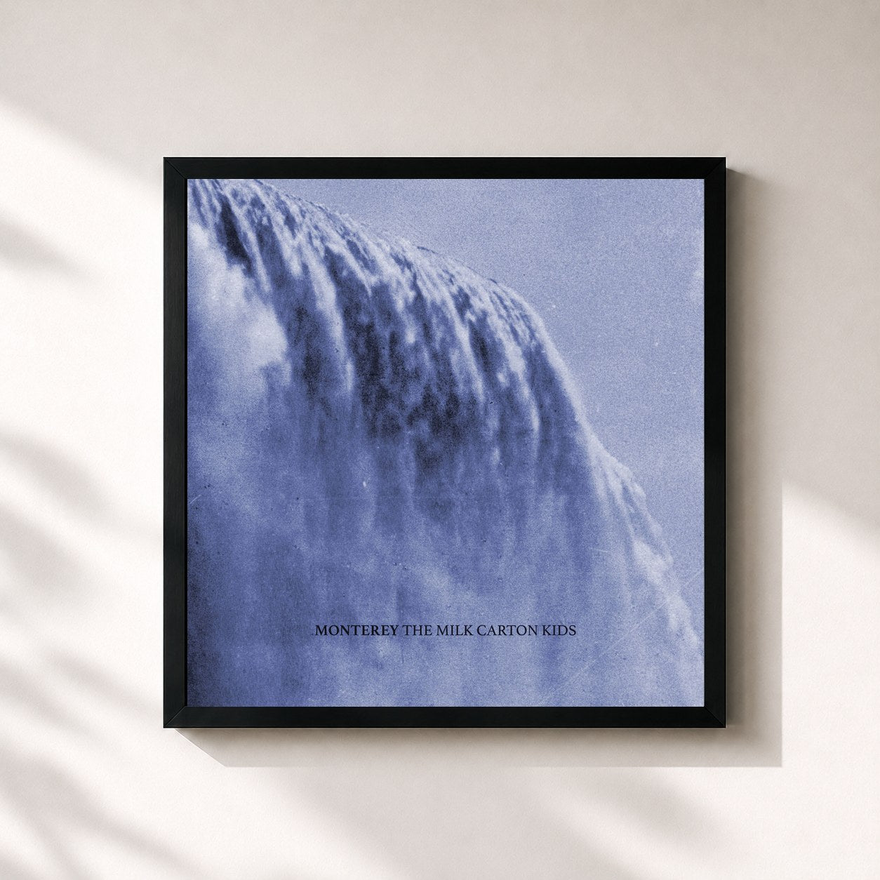 #noir Tableau carré de l'album Monterey de The Milk Carton Kids, cadre noir 32x32 cm