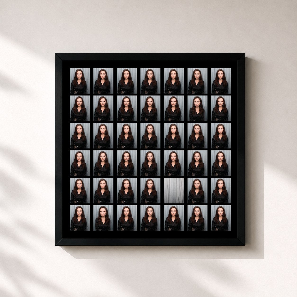 #noir Tableau carré de l'album Perimenopop de Sophie Ellis-Bextor, cadre noir 32x32 cm