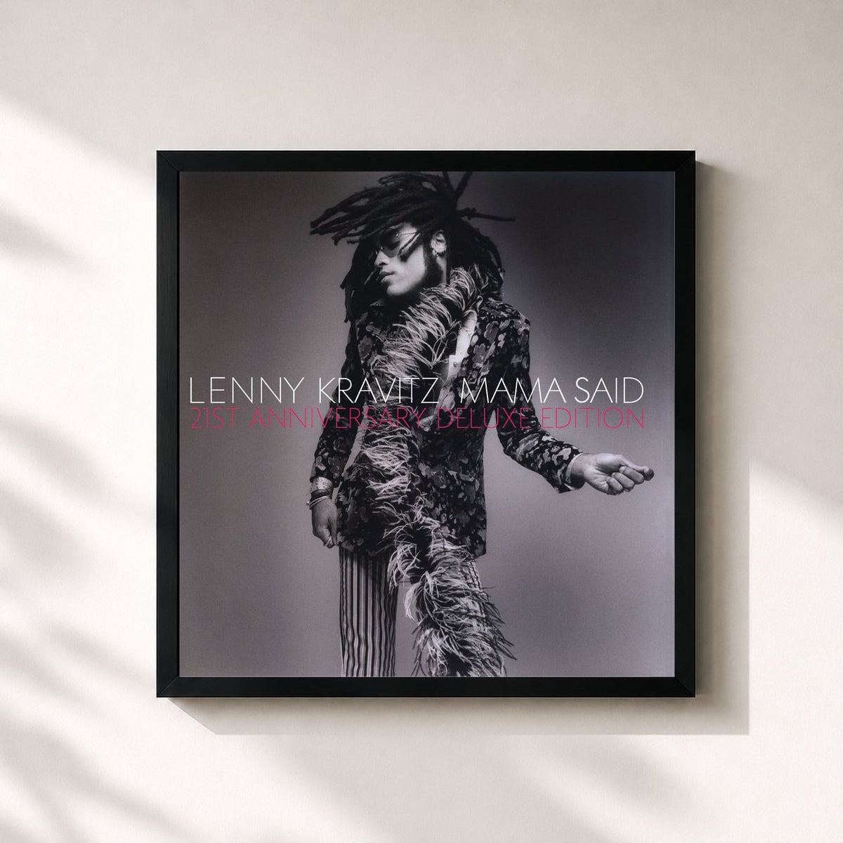 #noir Mama Said (Deluxe) von Lenny Kravitz als quadratischer Kunstdruck, schwarzer Rahmen 32x32 cm