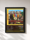 #noir Sgt. Pepper's Lonely Hearts Club Band (Deluxe Edition) by The Beatles as a framed art print, black frame, printed and framed in France