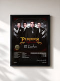 #noir Tableau de l'album El Luchon de Perdidos De Sinaloa, cadre noir, imprimé et encadré en France