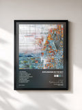 #noir Tableau de l'album The Wilderness de Explosions in the Sky, cadre noir, imprimé et encadré en France