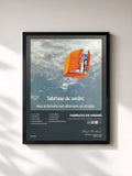 #noir Non Al Denaro, Non All'Amore, Ne Al Cielo di Fabrizio De André in stampa incorniciata, cornice nera, stampata e incorniciata in Francia