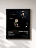 #noir Tableau de l'album It'll Be Better de Francis And The Lights, cadre noir, imprimé et encadré en France