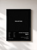 #noir Tableau de l'album The Lost Files de Ski Mask the Slump God, cadre noir, imprimé et encadré en France