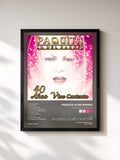 #noir 40 Años Vivo Contenta von PAQUITA LA DEL BARRIO als gerahmter Kunstdruck, schwarzer Rahmen, gedruckt und gerahmt in Frankreich