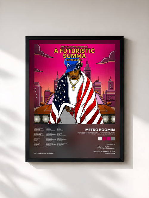 Metro Boomin · Metro Boomin Presents: A Futuristic Summa (Hosted by DJ Spinz) (Instrumentals) — Stampa incorniciata