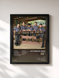 #noir Tableau de l'album La Granja de Los Tigres del Norte, cadre noir, imprimé et encadré en France