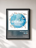 #noir L’alphabet des animaux by Natasha St-Pier as a framed art print, black frame, printed and framed in France