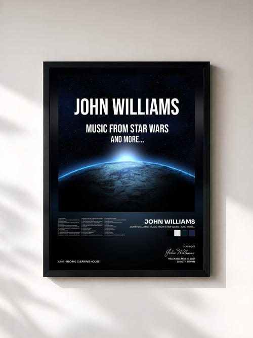 John Williams · John Williams: Music from Star Wars - and more... — Gerahmter Kunstdruck