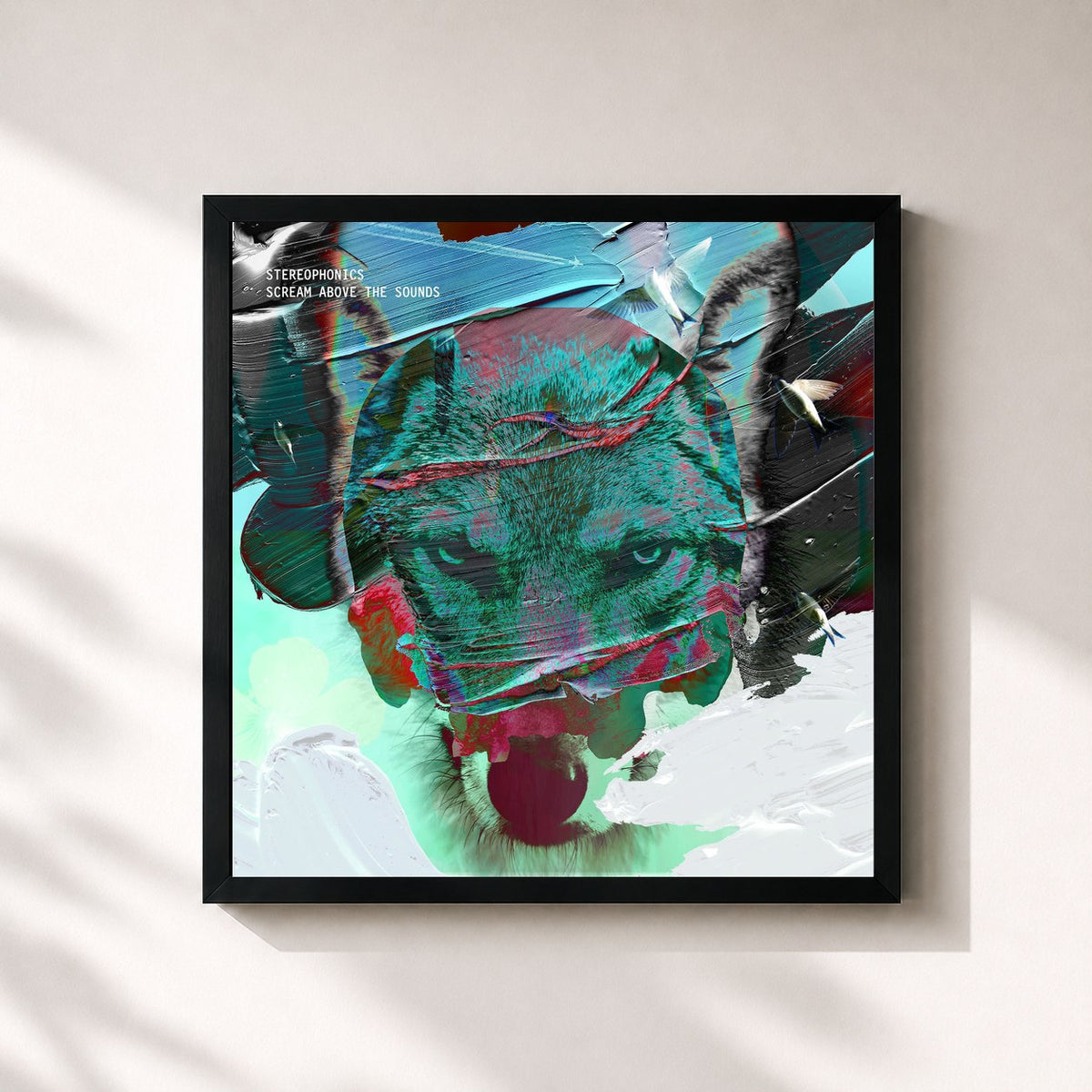 #noir Scream Above the Sounds (Deluxe Edition) di Stereophonics in stampa quadrata incorniciata, cornice nera 32x32 cm