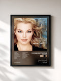 #noir Tableau de l'album Meine Welt de Yvonne Catterfeld, cadre noir, imprimé et encadré en France