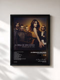 #noir Tableau de l'album Cometas Por El Cielo de La Oreja de Van Gogh, cadre noir, imprimé et encadré en France