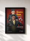 #noir Tableau de l'album Sinatra/Basie: The Complete Reprise Studio Recordings de Frank Sinatra, cadre noir, imprimé et encadré en France