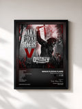 #noir Tableau de l'album Waka Flocka Myers 5 de Waka Flocka Flame, cadre noir, imprimé et encadré en France