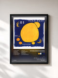 #noir Tableau de l'album Nove Luas de Os Paralamas do Sucesso, cadre noir, imprimé et encadré en France