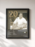 #noir Tableau de l'album 20 Exitos Originales de Armando Manzanero, cadre noir, imprimé et encadré en France