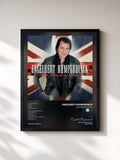 #noir Tableau de l'album The Winding Road de Engelbert Humperdinck, cadre noir, imprimé et encadré en France