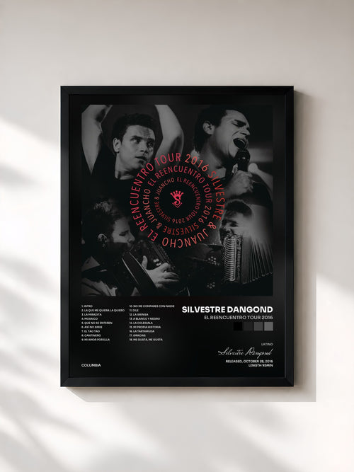 Silvestre Dangond · El Reencuentro Tour 2016 — Affiche encadrée