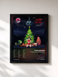 #noir Heartbreak On A Full Moon Deluxe Edition: Cuffing Season - 12 Days Of Christmas by Chris Brown as a framed art print, black frame, printed and framed in France