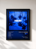 #noir Tableau de l'album Say Nothing de Theory of a Deadman, cadre noir, imprimé et encadré en France