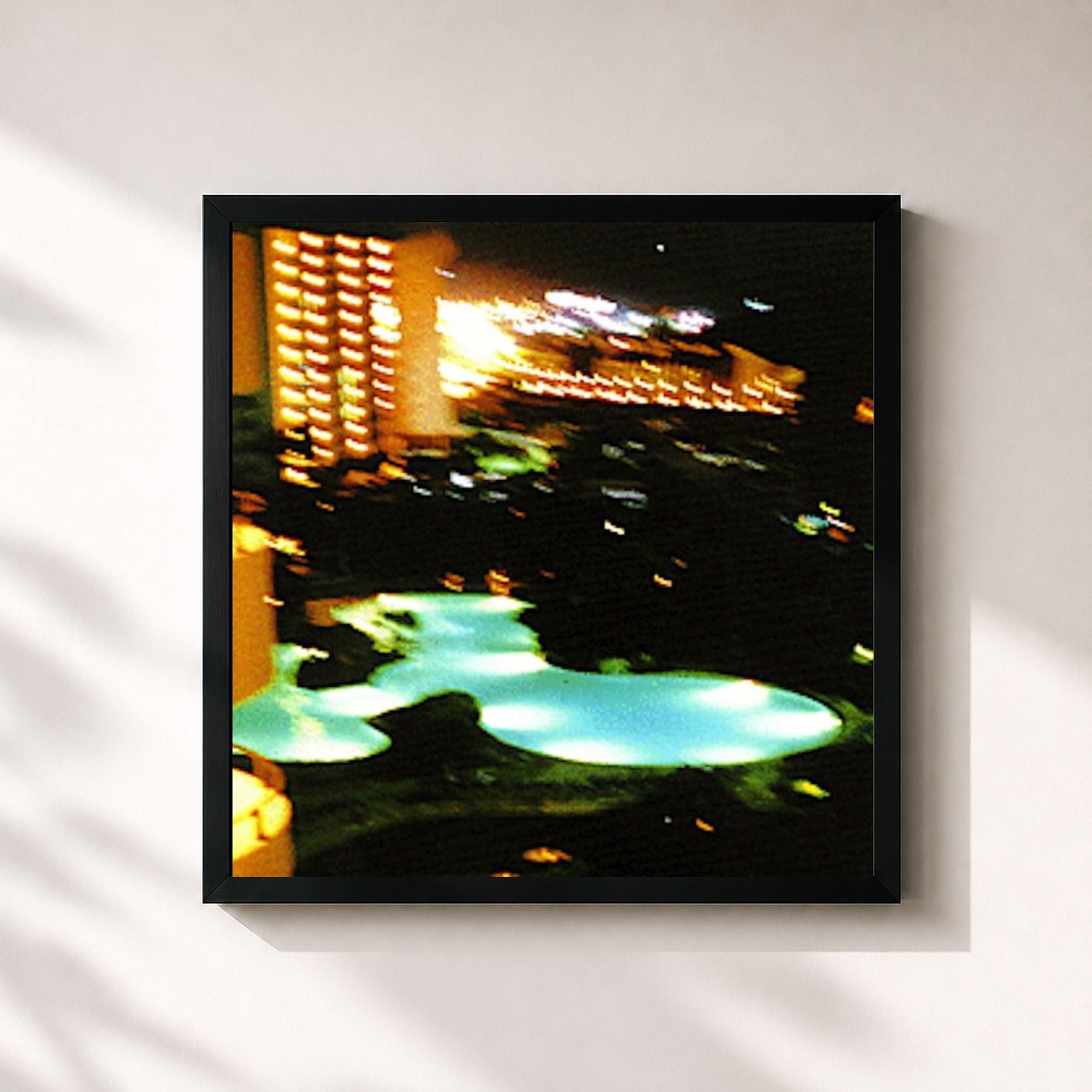 #noir Tableau carré de l'album The Tennessee Fire de My Morning Jacket, cadre noir 32x32 cm