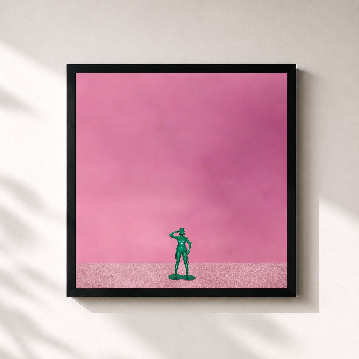 #noir Tableau carré de l'album HEARTS SOLD SEPARATELY de Mariah the Scientist, cadre noir 32x32 cm