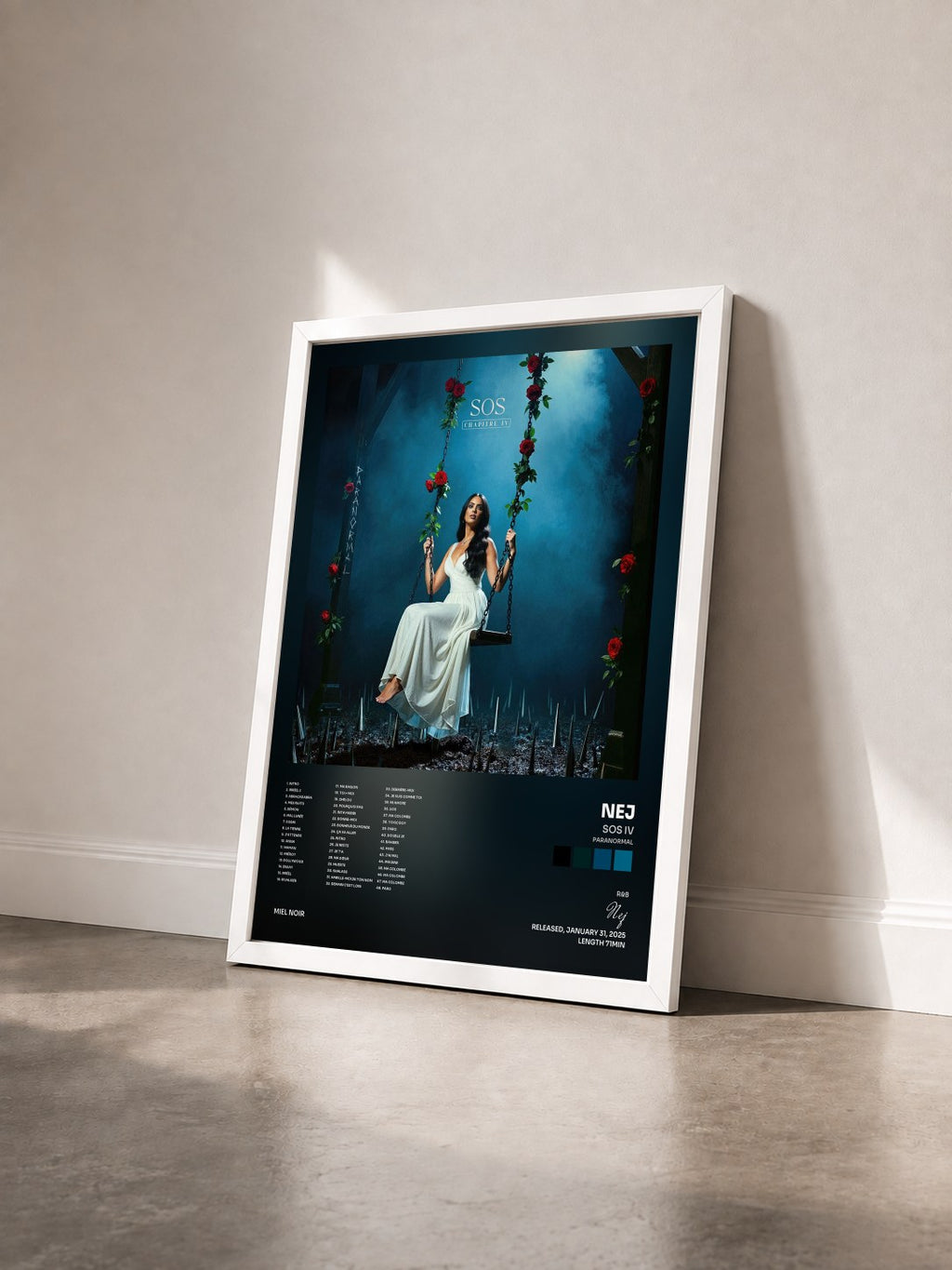 #blanc Tableau de l'album SOS IV (Paranormal) de Nej vu de trois quarts, cadre blanc