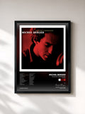#noir Tableau de l'album Pour me comprendre (40 titres) de Michel Berger, cadre noir, imprimé et encadré en France
