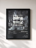 #noir Tableau de l'album Ein böses Märchen aus tausend finsteren Nächten de Böhse Onkelz, cadre noir, imprimé et encadré en France