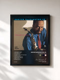 #noir Tableau de l'album Strawberry Moon de Grover Washington, Jr., cadre noir, imprimé et encadré en France