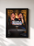 #noir Tableau de l'album Bora João Gustavo, Vai Murilo! de João Gustavo e Murilo, cadre noir, imprimé et encadré en France