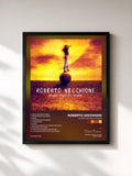 #noir Tableau de l'album Sogna Ragazzo Sogna de Roberto Vecchioni, cadre noir, imprimé et encadré en France