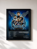 #noir Black Panther (Original Score) di Ludwig Goransson in stampa incorniciata, cornice nera, stampata e incorniciata in Francia