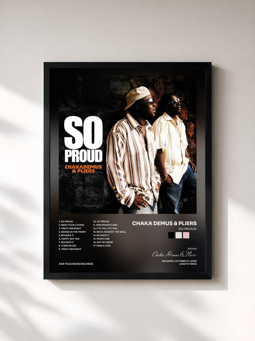 Chaka Demus & Pliers · So Proud — Affiche encadrée