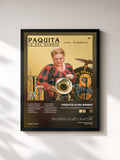 #noir Paquita La Del Barrio Con Tambora by PAQUITA LA DEL BARRIO as a framed art print, black frame, printed and framed in France