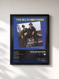 #noir Tableau de l'album The Blues Brothers Original Motion Picture Soundtrack de The Blues Brothers, cadre noir, imprimé et encadré en France